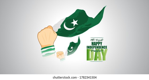 vector illustration for Pakistan independence day-14th August