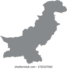 vector illustration of Pakistan map
