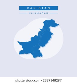 Vector illustration vector of Pakistan map Pakistan