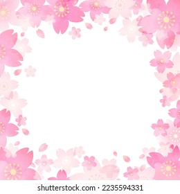 Vektorgrafik der Blütenkirschblüte. 