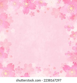 Vector illustration of pale cherry blossom. 