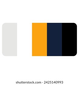 Vektor-Illustration mit Palette. Farbanpassung der Farbpalette. Fashion Trend Farbübersicht Palette. RGB HEX Farbführer Swatch Katalog Sammlung. Geeignet für Branding.