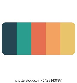 Vector illustration with palette. Color matching color palette. Fashion Trend Color guide palette. RGB HEX color guide Swatch Catalog Collection. Suitable for Branding.
