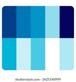 Vector illustration with palette. Color matching color palette. Fashion Trend Color guide palette. RGB HEX color guide Swatch Catalog Collection. Suitable for Branding.
