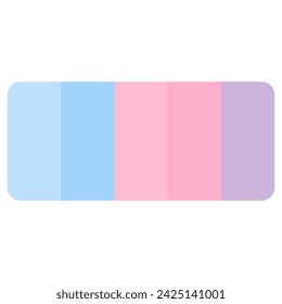 Vector illustration with palette. Color matching color palette. Fashion Trend Color guide palette. RGB HEX color guide Swatch Catalog Collection. Suitable for Branding.
