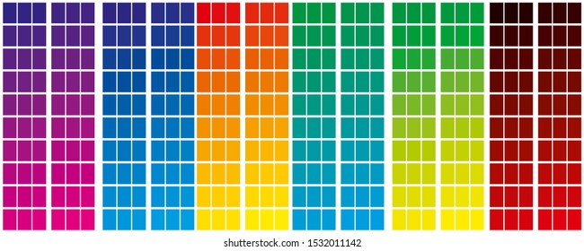 Vector illustration of a palette for printing.