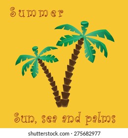 Vector illustration of palm
