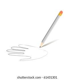 Vector illustration of palm drawing