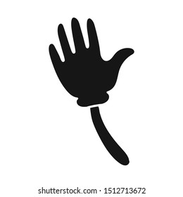Vector illustration of palm and hand symbol. Web element of palm and arm stock symbol for web.
