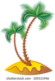 Vector illustration of palm tree