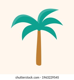 Vector illustration of a palm tree