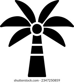 Vector illustration of palm tree