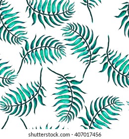 Vector Illustration of Palm Tree Sketch for Design. Hand Drawing Floral on Beach. Travel and Vacation Ink Element Template. Seamless Pattern Wallpaper