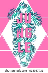 Vector Illustration of Palm tree sketch for Design, Website, Background, Banner. Hand drawn Tropical Elements. Vintage Summer Template