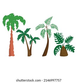 árbol de palma de ilustración vectorial