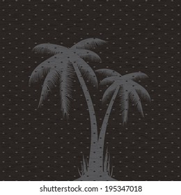 Vector illustration of palm trees .vector