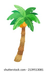 Vector illustration of palm trees