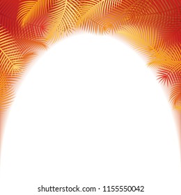 Vector illustration of palm trees background.