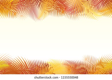Vector illustration of palm trees seamless background.