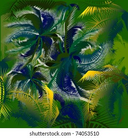 vector illustration of palms
