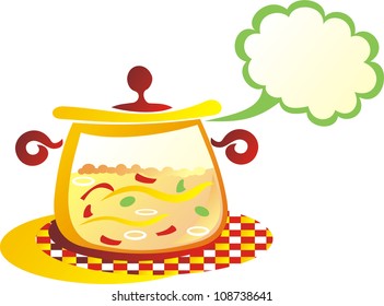 Vector illustration of pan