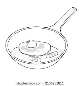 Ilustración vectorial de una pandilla que se prepara un huevo