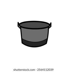 vector illustration of a pan icon.