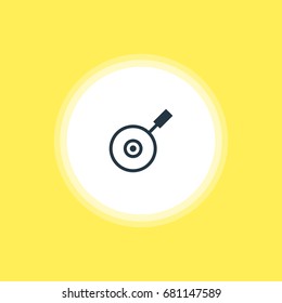 Vector Illustration Of Pan Icon. Beautiful Kitchenware Element Also Can Be Used As Skillet  Element.