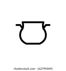 Vector, illustration, pan icon. Line design template