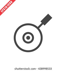 Vector illustration of pan icon on white background