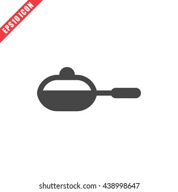 Vector illustration of pan icon on white background