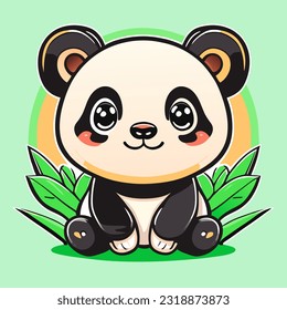ilustración vectorial de la caricatura de panad