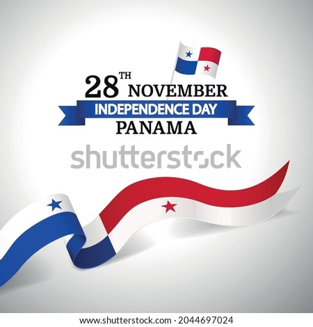 Vector Illustration of Panama Independence Day.
