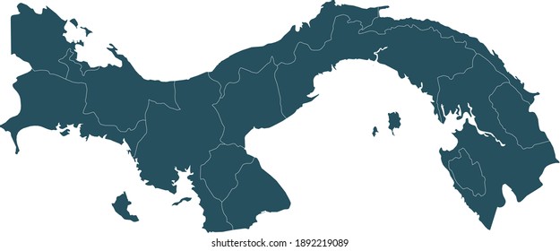 vector illustration of Panama map