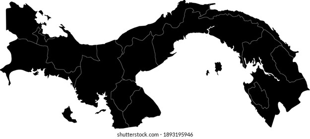 vector illustration of Panama map