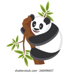 Vector illustration of a panda