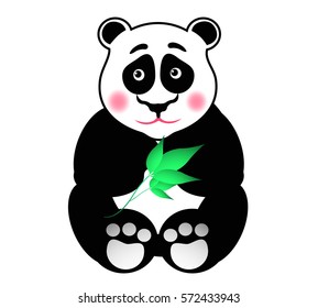 Vector illustration of panda bear for your design.  