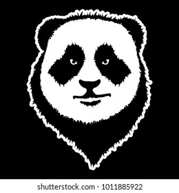 Vector illustration of a panda head