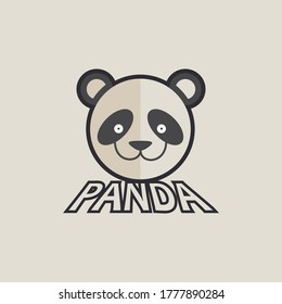 Vector illustration of a Panda sticker