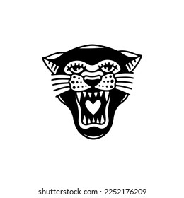 vector illustration of panther head