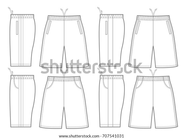 ズボンのベクターイラスト 正面図と側面図 のベクター画像素材 ロイヤリティフリー