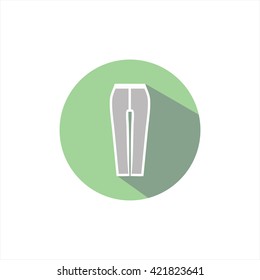 vector illustration of pants icon