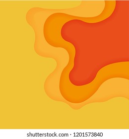Vector illustration. Paper art cut layers. Colorful background. Paper art cutout style for presentations, flyers, posters and banners.