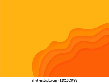 Vector illustration. Paper art cut layers. Colorful background. Paper art cutout style for presentations, flyers, posters and banners.
