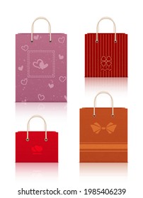 Vector illustration of paper bags.
