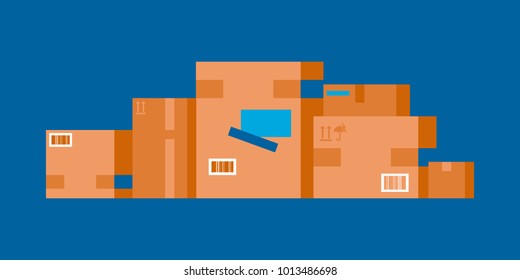 Vector Illustration of paper box