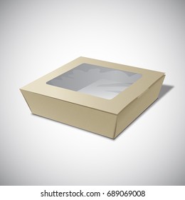 Vector illustration of a paper box 