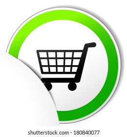 vector illustration of paper buy icon on white background