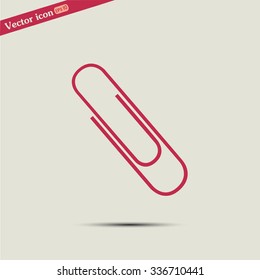 Vector illustration of paper clip