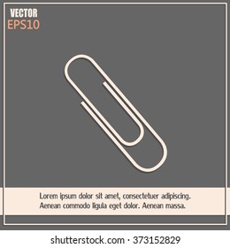 Vector illustration of paper clip